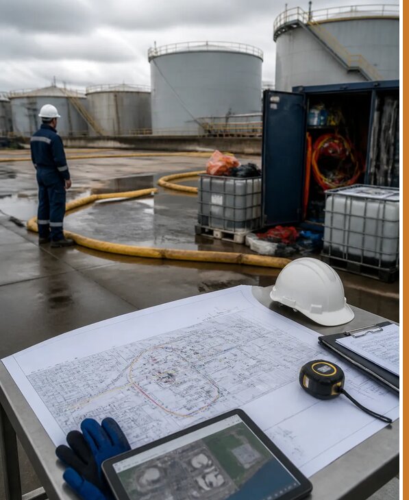 Разработка плана ликвидации разливов нефти в Урюпинске